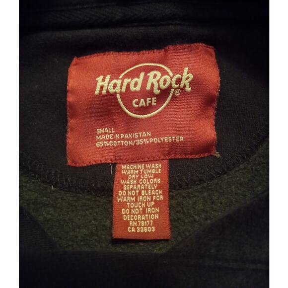 VTG Y2K Hard Rock Honolulu Hawaii Pullover Hoodie Sweatshirt Adult Unisex SZ S - Picture 3 of 5